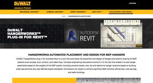 Hangerworks Plugin for Revit website link