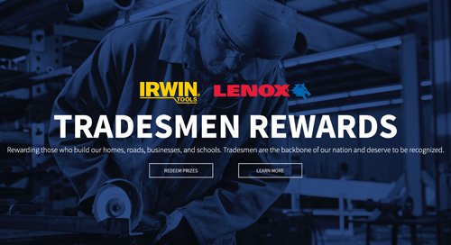 Tradesmen Rewards website link